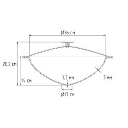 Gjutjrnsgryta - Rund botten 8 Liter