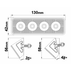 LEDSON Scene Light LED 24W (E-m&auml;rkt ECE R23, flood)
