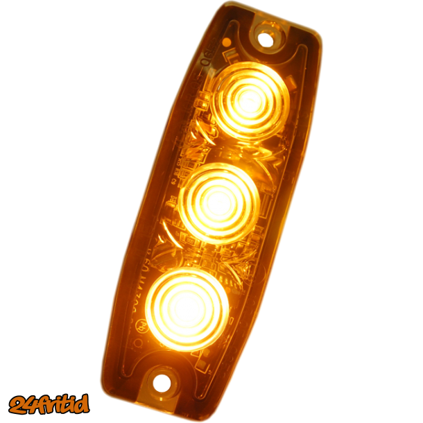 Blixtljus Ledson med 3st LED-lampor - bygger endast 6mm