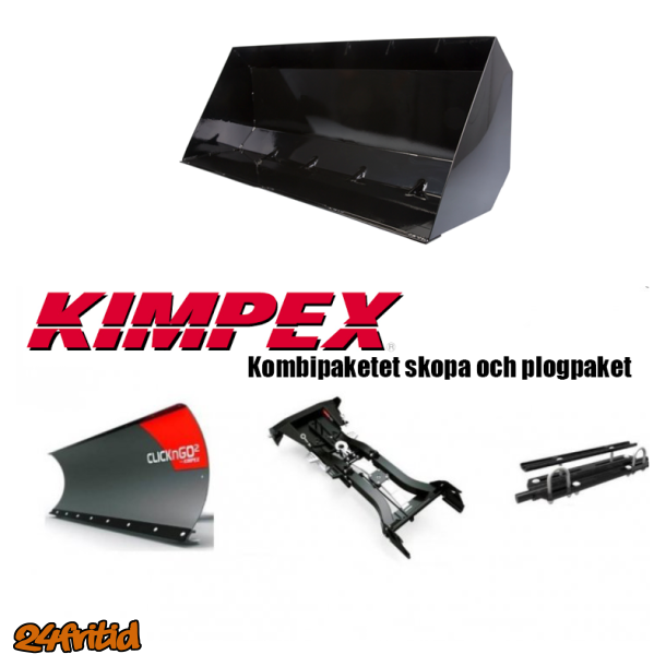 Kimpex kombipaket snplog och skopa 