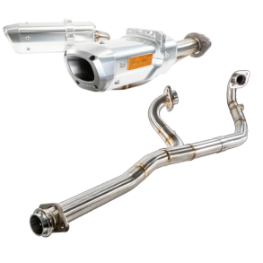 RJWC Dual APX CFORCE 850/1000 - Komplett avgassystem rostfritt