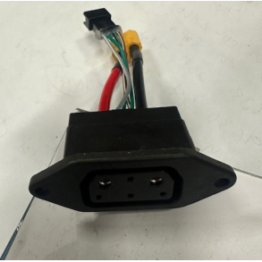 6. Batteri anslutning - runda stift 