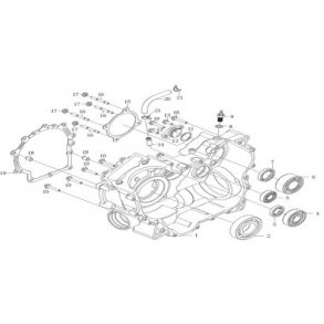 1. Vänster motorblock