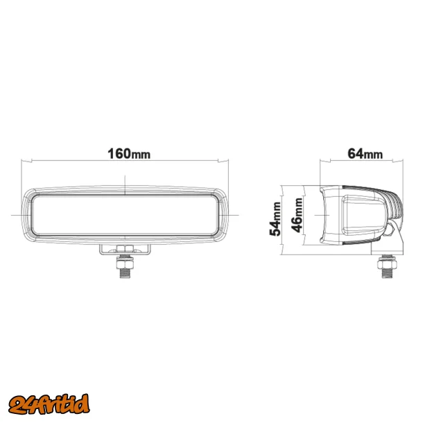 LEDSON Raptor 30S LED extraljus spot (E-m&auml;rkt)