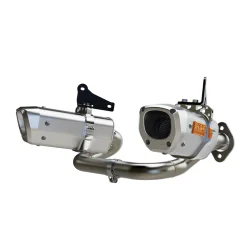 RJWC Dual APX CFORCE 850/1000 - Komplett avgassystem rostfritt