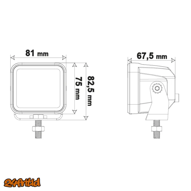 LEDSON Vega F LED arbets/-backljus 40W (Flood)