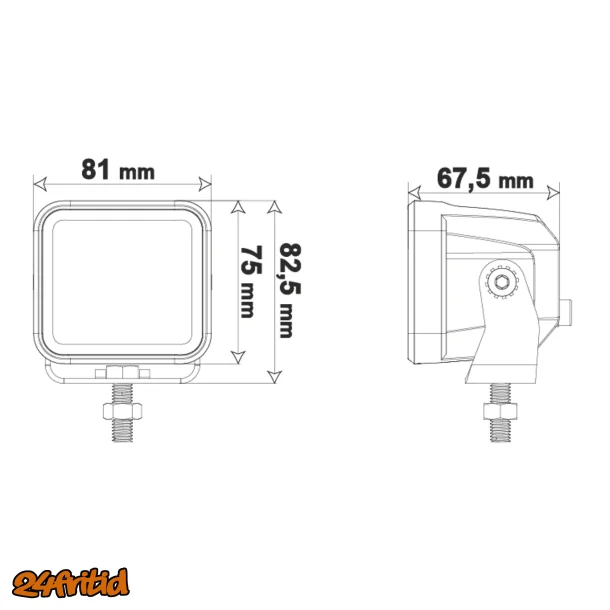 LEDSON Vega S LED extraljus 40W (Spot)