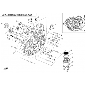 Vänster motorblock - E01-1