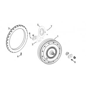 F-11 - Bakhjul/ motor