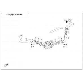 Variatorkåpa - F00-2 