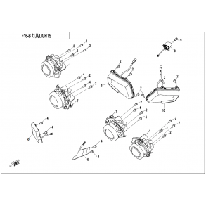 Lampor Traktor - F16-B