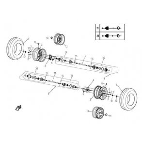 Bakhjul o drivaxel -F11